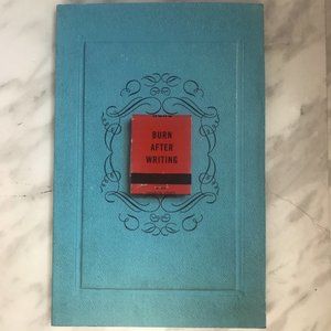 Burn after writing book